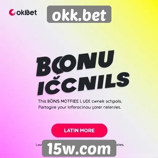 Plataforma okk.bet oferece bônus atraentes para novos usuários